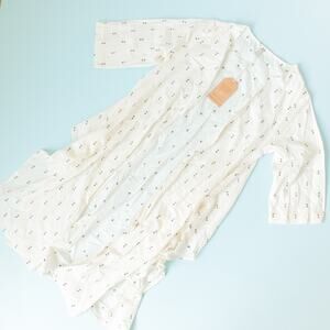 NEW Embellish x Anthropologie Cotton Embroidered Duster Cardigan Shrug Small